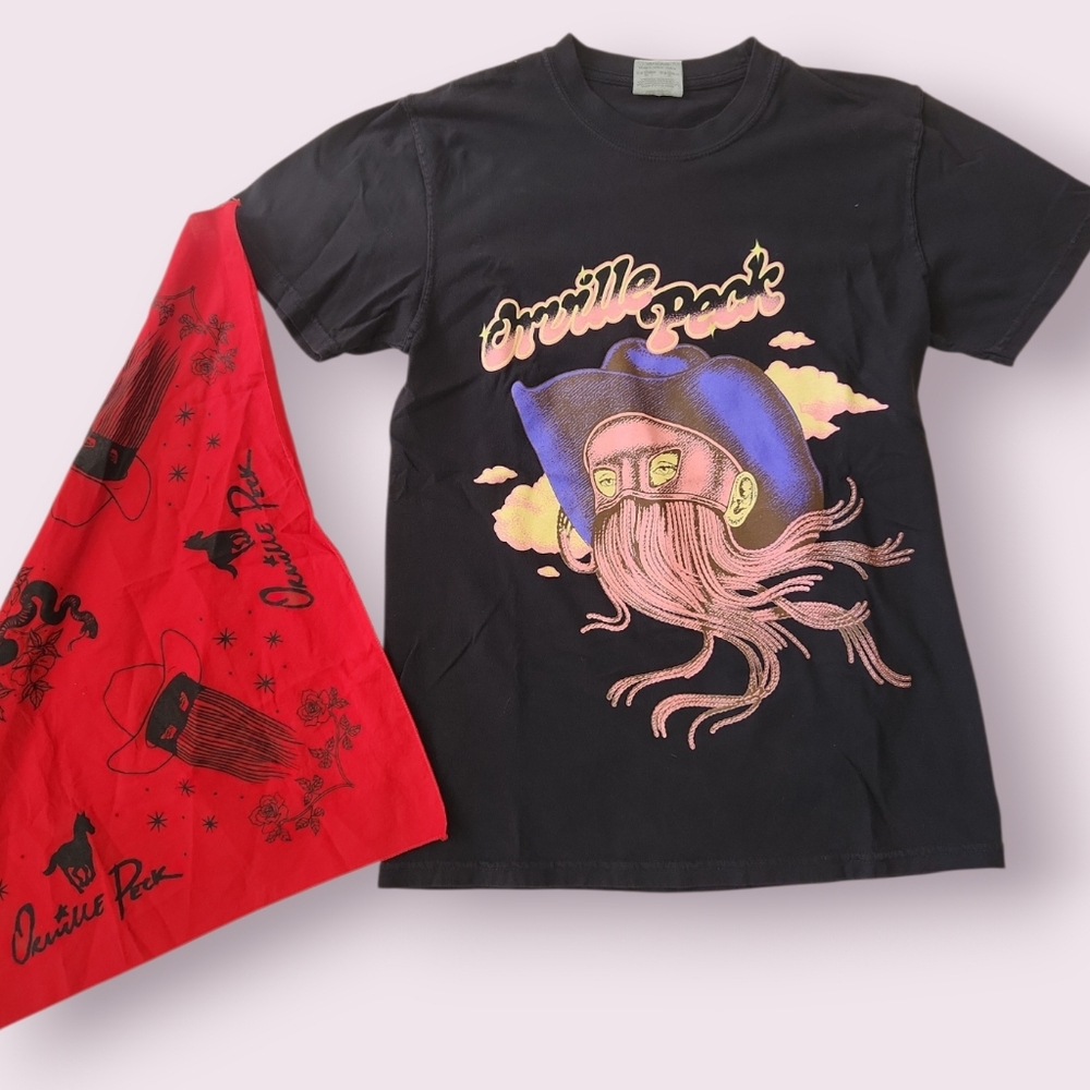 Orville Peck‎ 2022 Bronco Tour Graphic Tee and Bandana Lot Size S
